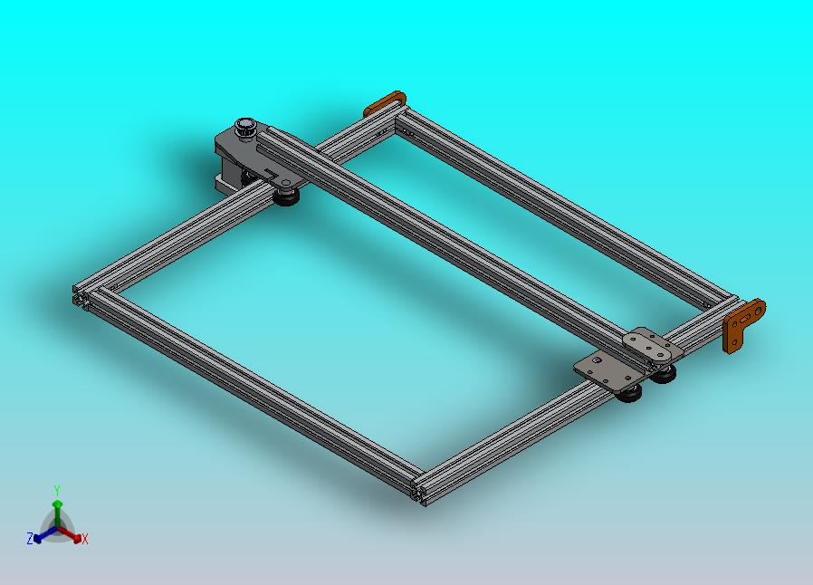 顶部框架轴3D打印机