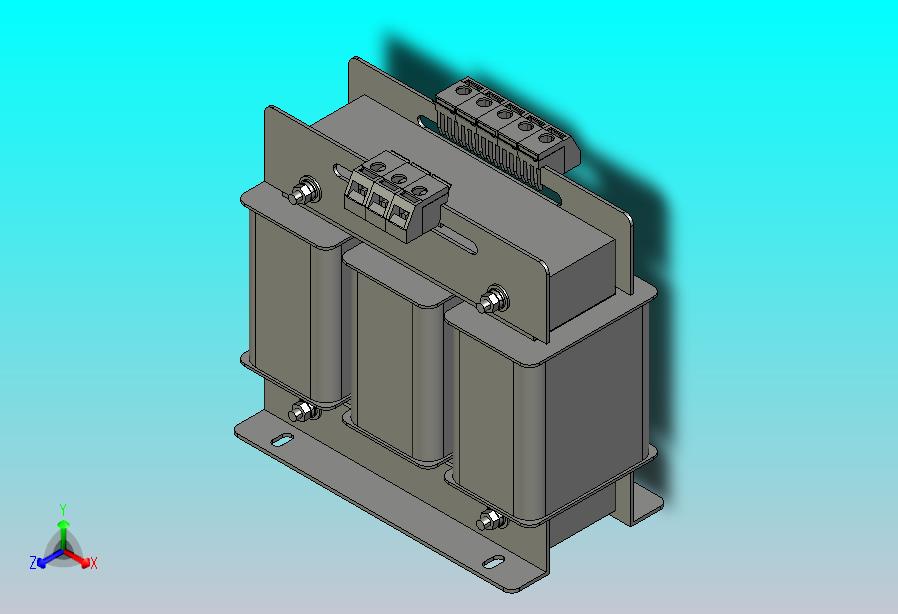 NSK-1三相干式变压器三维模型202010