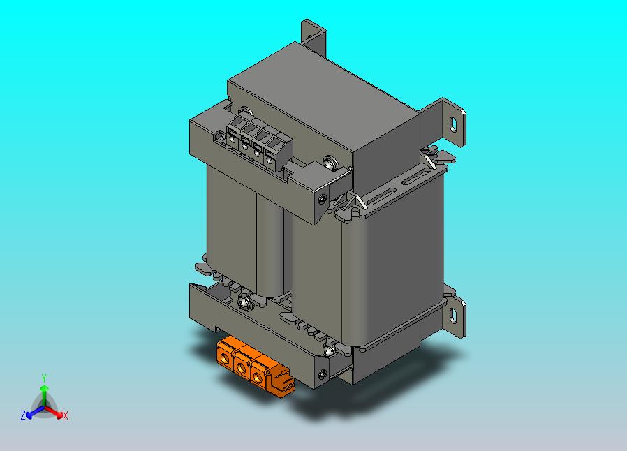 JBK5-1600机床控制变压器三维模型202407
