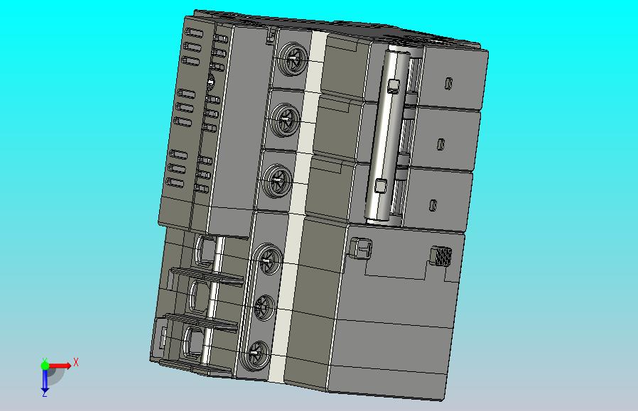 NBPLE-63 3P剩余电流动作断路器三维模型202010