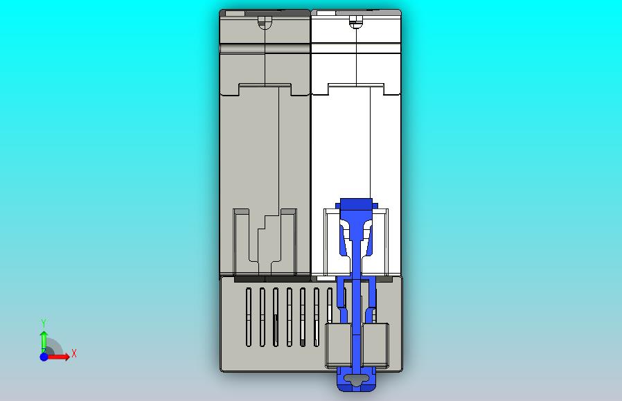 NBPLE-125 1P&N剩余电流动作断路器三维模型202202
