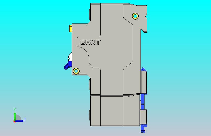 NBPLE-125 1P&N剩余电流动作断路器三维模型202202
