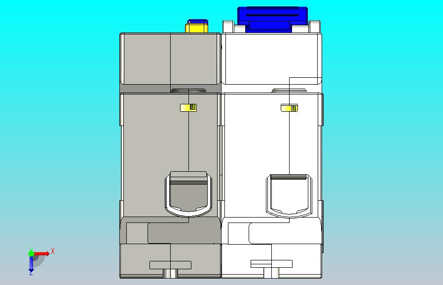 NBPLE-125 1P&N剩余电流动作断路器三维模型202202
