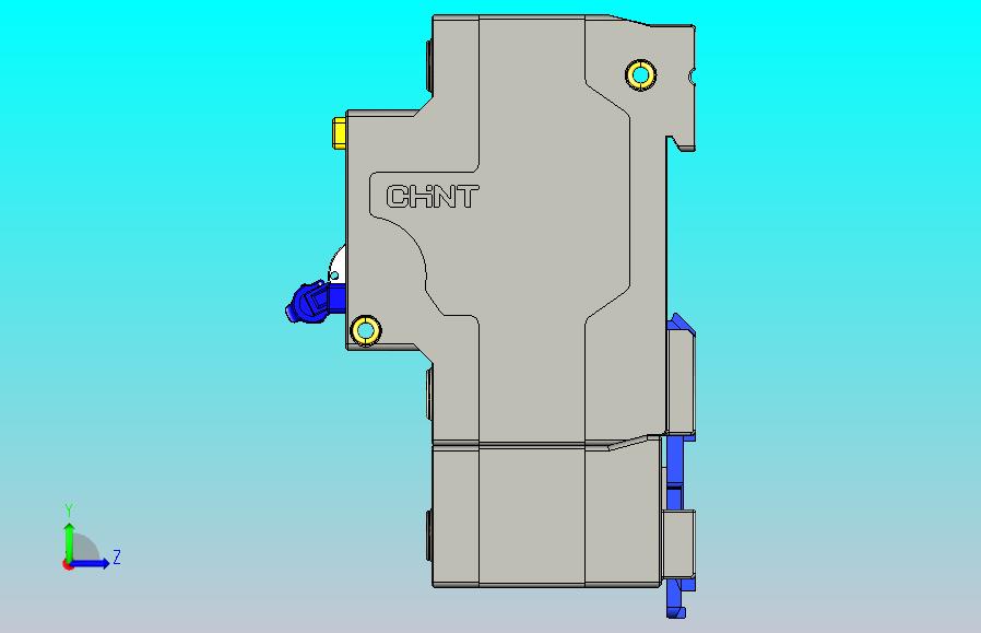 NBPLE-125 2P剩余电流动作断路器三维模型202202