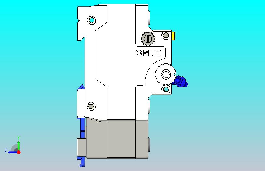 NBPLE-125 2P剩余电流动作断路器三维模型202202