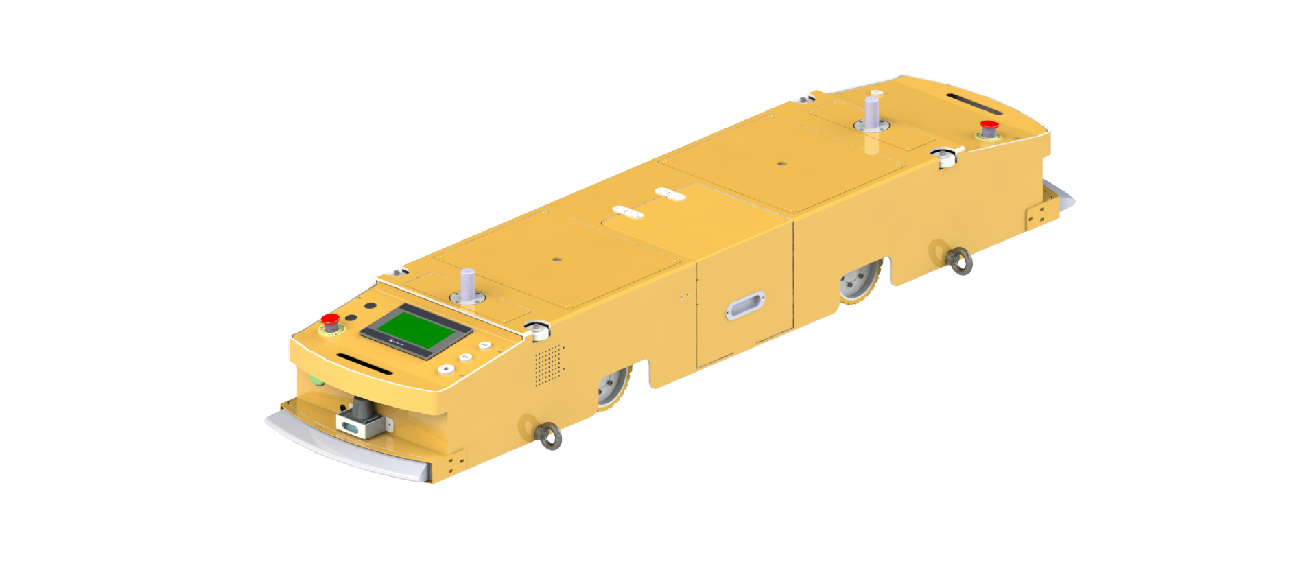 双驱双向潜伏牵引式AGV(牵引1吨料车)