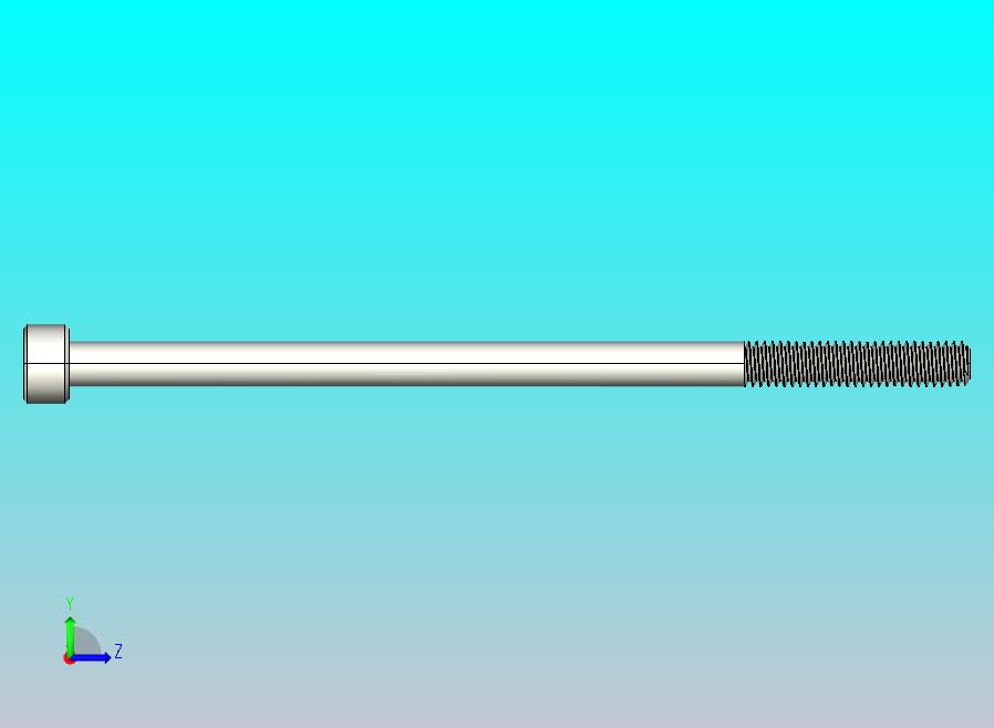 M4 x 0 7mm螺纹80mm长内六角螺钉.IGS