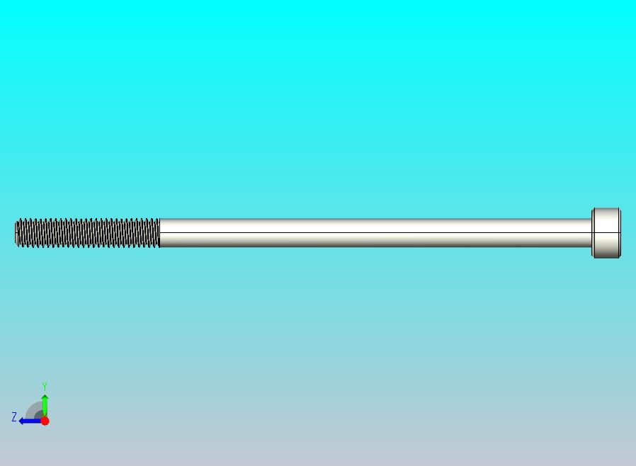 M4 x 0 7mm螺纹80mm长内六角螺钉.IGS