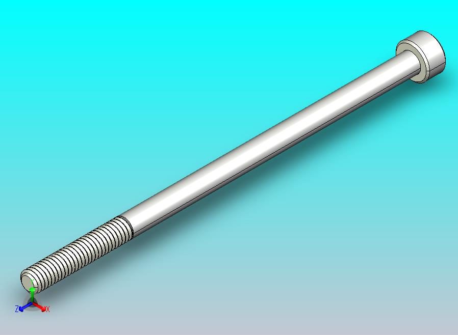 M4 x 0 7mm螺纹80mm长内六角螺钉.IGS