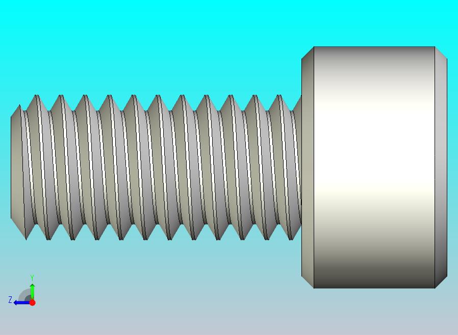 M6 x 1mm螺纹12mm长内六角螺钉.x_t