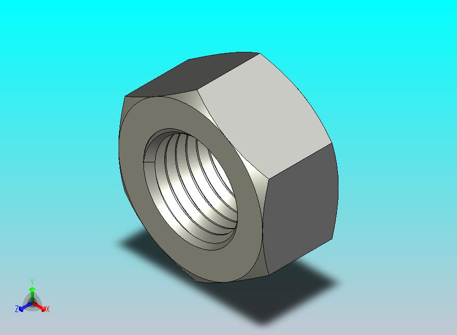 公制六角螺母M36 x 4mm螺纹