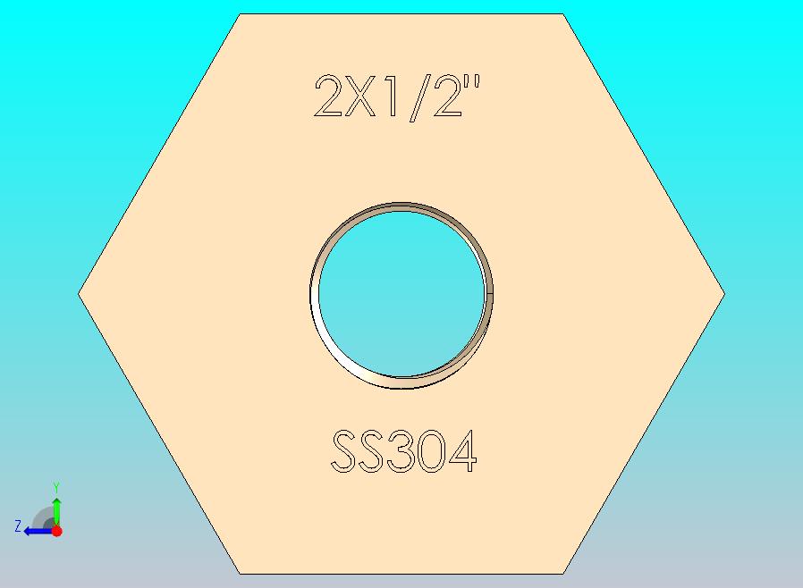 六角衬套F-M-0.5-2转接头