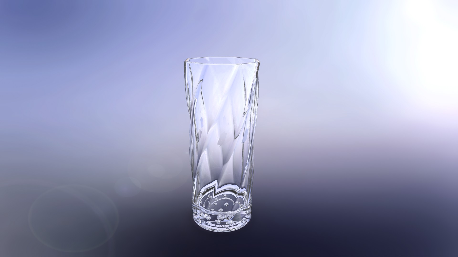 扭曲的长酒杯