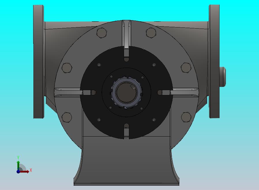6X6内啮合齿轮泵3D数模图纸 Solidworks设计