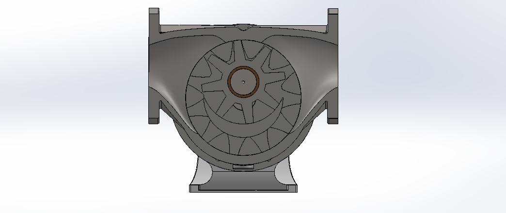 6X6内啮合齿轮泵3D数模图纸 Solidworks设计