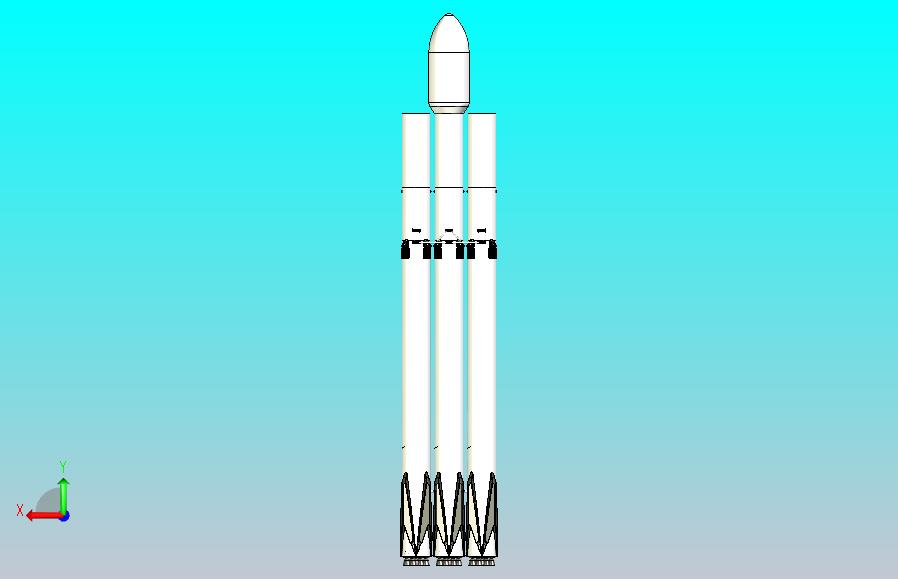 太空探索技术公司-猎鹰重型太空火箭