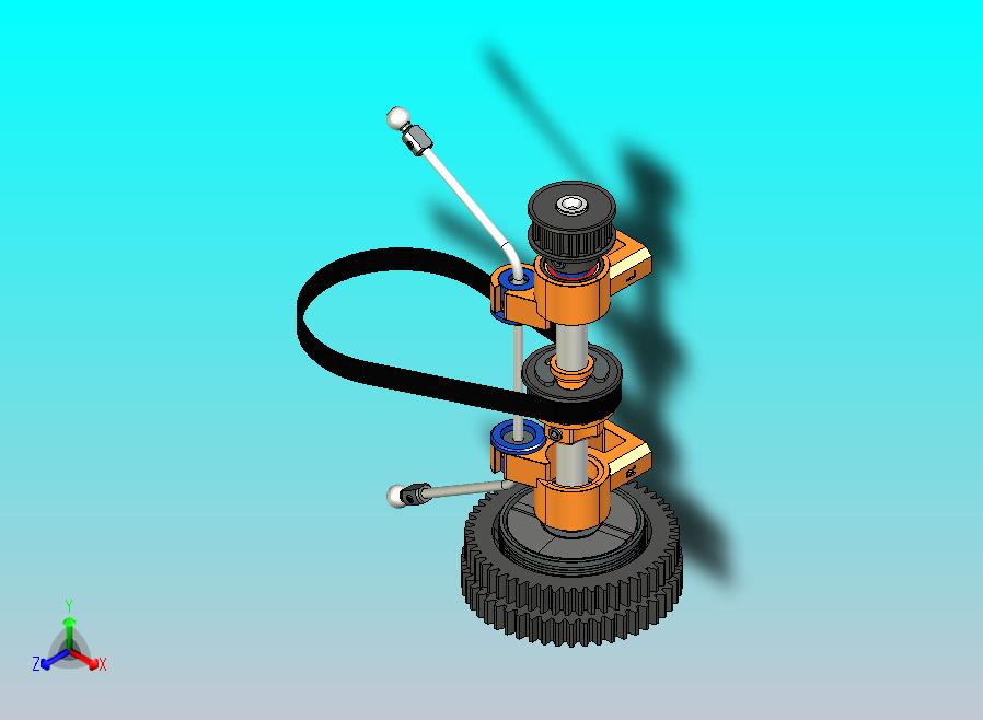 遥控车1-8双速变速器