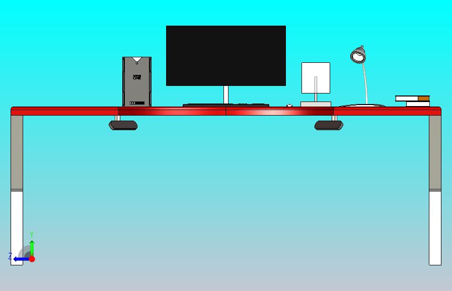 工作桌模型