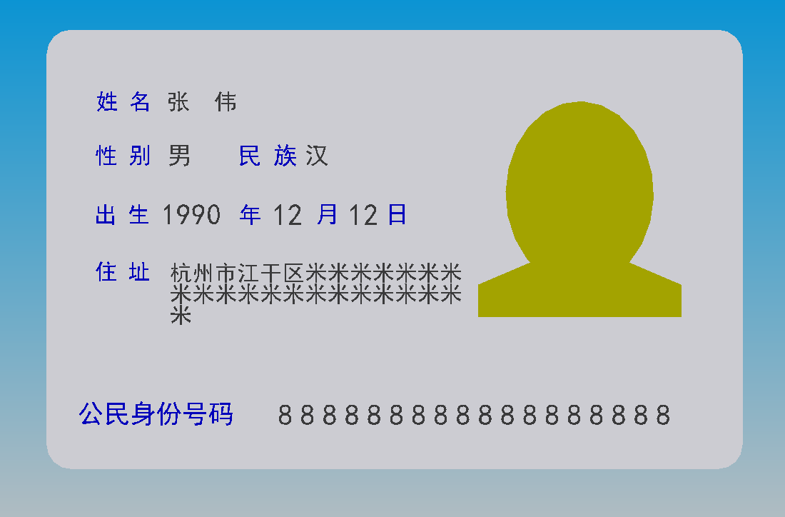 中国居民身份证
