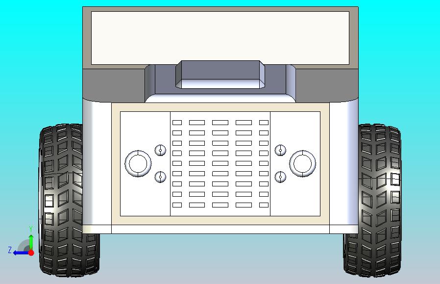 3D打印小车带转向机构和差速器