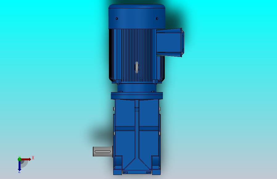K47底脚轴伸式安装螺旋锥齿轮减速机K47-Y0.55-4P-85.12-M1-0°-B