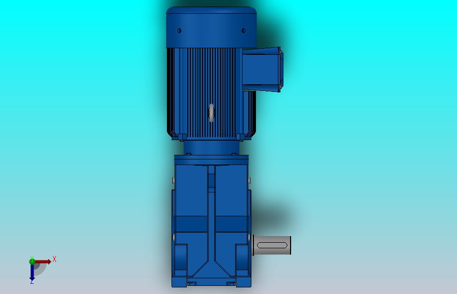 K67底脚轴伸式安装螺旋锥齿轮减速机K67-Y1.5-4P-35.62-M1-0°-B