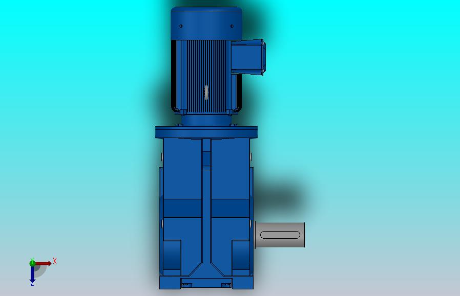 K87底脚轴伸式安装螺旋锥齿轮减速机K87-YV0.37-6P-174.99-M1-0°-A