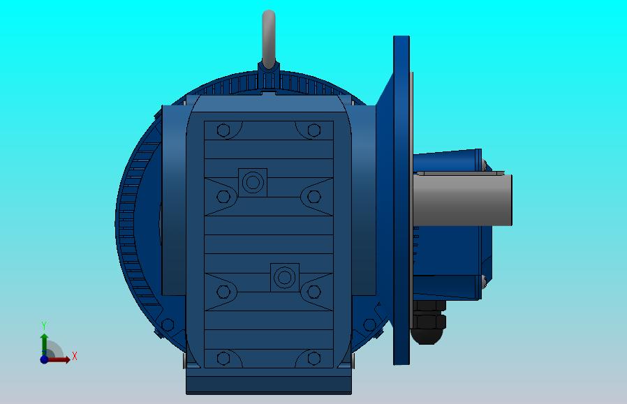 KF97法兰轴伸式安装螺旋锥齿轮减速机KF97-YV30-4P-22.37-M1-0°-A