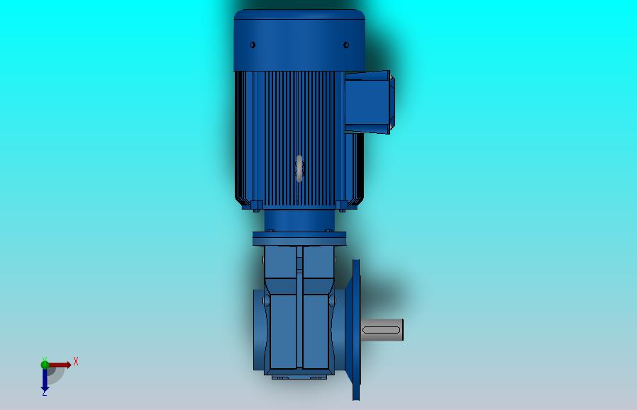 KF97法兰轴伸式安装螺旋锥齿轮减速机KF97-YV30-4P-22.37-M1-0°-A