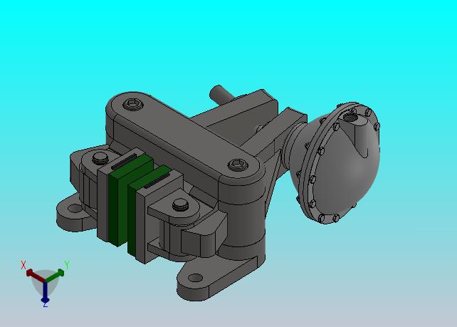 PDCA气动盘式制动器PDCA4 300×12.7-400