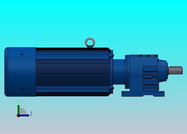 R27底脚轴伸式安装斜齿轮减速机R27-YVB0.75-4P-13.28-M1-0°