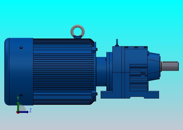 R67底脚轴伸式安装斜齿轮减速机R67-Y5.5-4P-132S-M1-0°