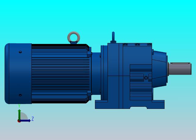 R77底脚轴伸式安装斜齿轮减速机R77-Y2.2-4P-100-M1-0°