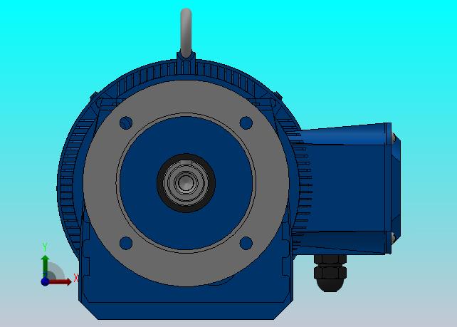 RF27法兰轴伸式安装斜齿轮减速机RF27-Y0.75-4P-80-M1-0°-Φ140