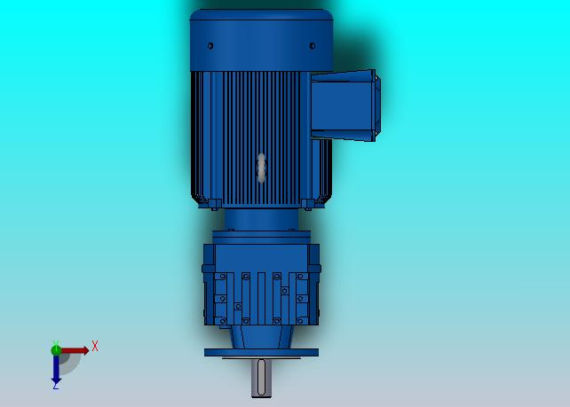 RF27法兰轴伸式安装斜齿轮减速机RF27-Y0.75-4P-80-M1-0°-Φ140
