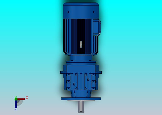 RF37法兰轴伸式安装斜齿轮减速机RF37-Y0.25-4P-71-M1-0°-Φ160