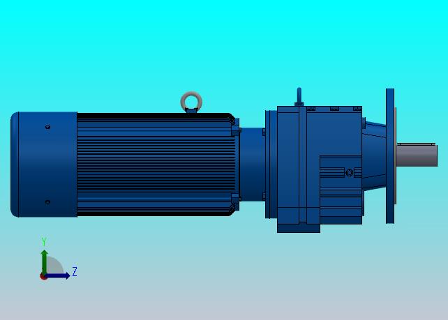 RF77法兰轴伸式安装斜齿轮减速机RF77-YVB1.5-4P-90L-M1-0°-Φ250