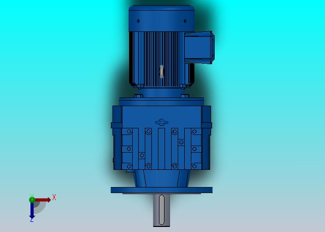 RF87法兰轴伸式安装斜齿轮减速机RF87-Y1.1-4P-90S-M1-0°-Φ300