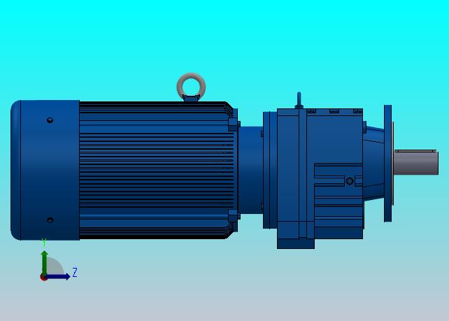 RF107法兰轴伸式安装斜齿轮减速机RF107-Y30-4P-200L-M1-0°-Φ350