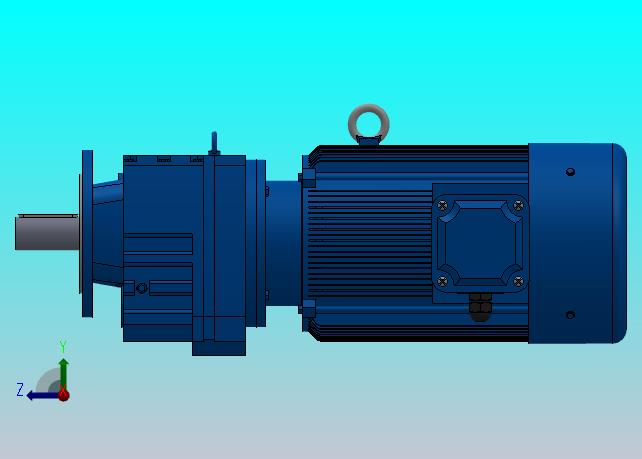RF107法兰轴伸式安装斜齿轮减速机RF107-Y30-4P-200L-M1-0°-Φ350