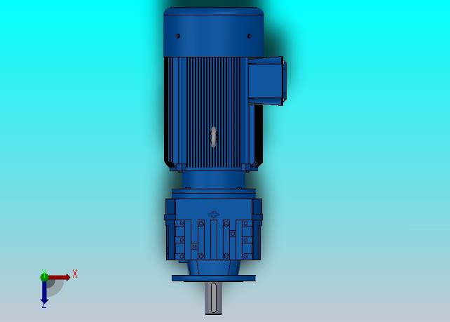 RF107法兰轴伸式安装斜齿轮减速机RF107-Y30-4P-200L-M1-0°-Φ350
