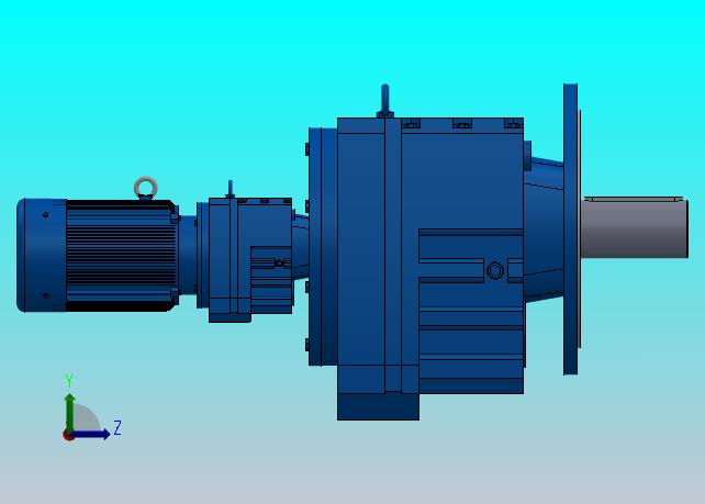 RF147R77法兰轴伸式组合型斜齿轮减速机RF147R77-Y3-4P-100-M1-0°-Φ450