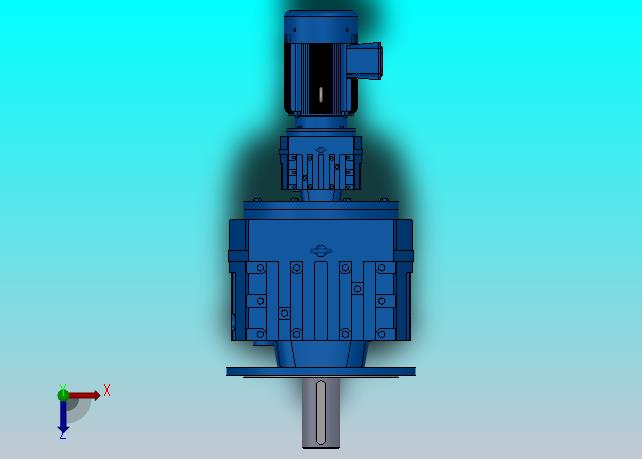 RF147R77法兰轴伸式组合型斜齿轮减速机RF147R77-Y3-4P-100-M1-0°-Φ450