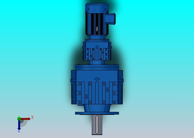 RF147R87法兰轴伸式组合型斜齿轮减速机RF147R87-Y5.5-4P-132S-M1-0°-Φ450