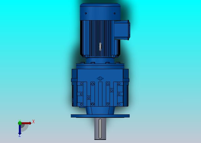 RF147法兰轴伸式安装斜齿轮减速机RF147-Y18.5-4P-180M-M1-0°-Φ450