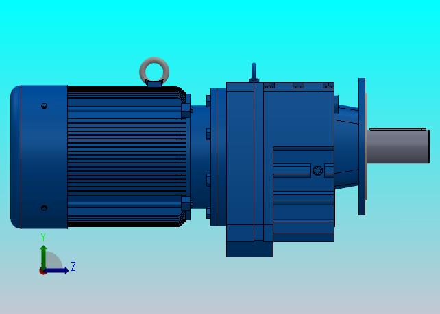 RF147法兰轴伸式安装斜齿轮减速机RF147-Y37-4P-225S-M1-0°-Φ550