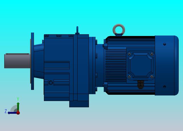RF147法兰轴伸式安装斜齿轮减速机RF147-Y37-4P-225S-M1-0°-Φ550