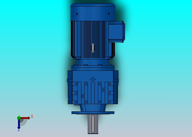 RF147法兰轴伸式安装斜齿轮减速机RF147-Y37-4P-225S-M1-0°-Φ550