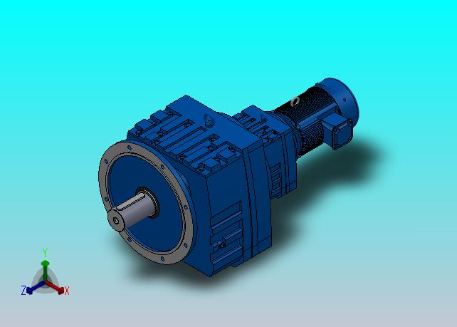 RF167R97法兰轴伸式组合型斜齿轮减速机RF167R97-Y11-4P-160M-M1-0°-Φ660