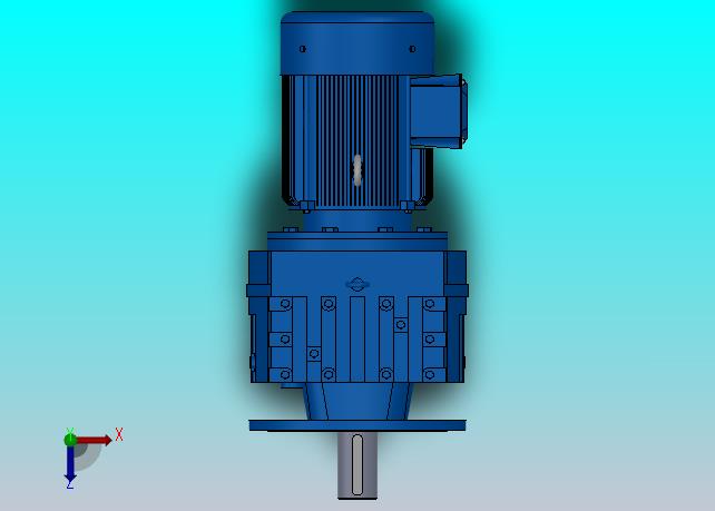 RF167法兰轴伸式安装斜齿轮减速机RF167-Y45-4P-225M-M1-0°-Φ660